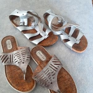 Sandles born and uggs